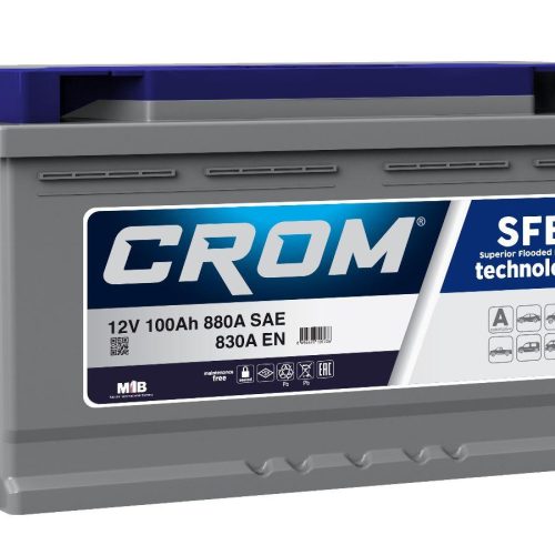 DIN 100 Standard Crom Car Battery